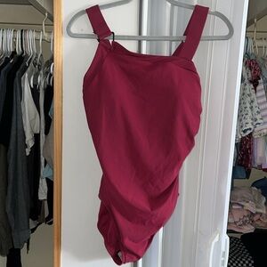 Merlot colored one piece Swimsuit